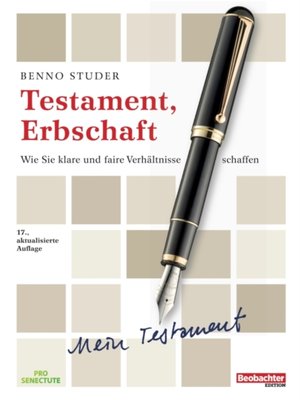 cover image of Testament, Erbschaft